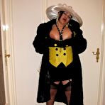 Pic of A thick fat curvy and busty czech whore fucking fully clothed in lingerie