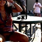 Pic of AzianiXposed.com Presents Mariah Milano Pinches Her Nips in Public