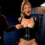 Pic of SexPreviews - Emma Haize corset blonde in extreme bondage with different bdsm toys with Orlando