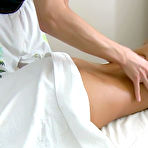 Pic of TrickyMasseur.com - Babe with killer legs humped in the massage parlor
