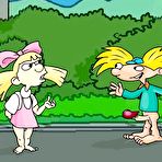 Pic of Rhonda getting her sweet breasts screwed by Arnold \\ Cartoon Porn \\