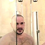 Pic of On The Hunt Gallery - Big hairy bear fucks a muscle stud in a shower cubicle