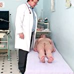 Pic of MatureAgnesa  gets her hairy piss hole finger and gyn mirror check up