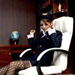 Pic of Risa Tsukino Asian in pilot uniform rubs tool :: JCosPlay.com