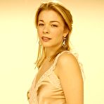 Pic of LeAnn Rimes posing topless but covered