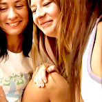 Pic of Sapphic Erotica Three nice hot lesbian teenies having exciting love action