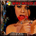 Pic of Busty Latin Vampire Evie Delatosso masturbating Coverred in Blood