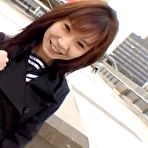 Pic of Mikan Lovely Asian student is smiling :: Japanese Flashers
