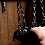 Pic of SexPreviews - Lola Foxx submissive in shackled bondage her pussy vibrated to orgasm