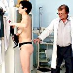 Pic of Gray specialist inspecting mamma Barbora hairy piss hole