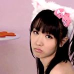 Pic of Uruha Mizuki Asian in cat outfit rubs penis :: JCosPlay.com