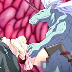 Pic of Bondanime.com - Roped hentai coed hard fucked a monster cock by monster horse 