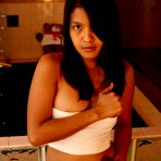 Pic of Kat Young :: Petite asian teen with shaved pussy stripping in bathroom