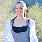 Pic of Young beauty Carlie strips while hiking and running | Your Dirty Mind