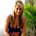 Pic of Ann Angel - Ann Angel takes her classy purple lingerie off and shows us her amazing big jugs