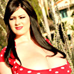 Pic of Rachel Aldana - red polkadot top