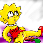 Pic of Shy Lisa Simpson posing - VipFamousToons.com