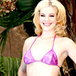 Pic of Ally Ann Hot Bikini Blonde Gives Poolside Blowjob