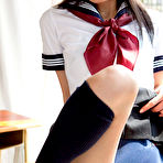 Pic of Yuuri Shiina Asian shows nasty behind in panty under uniform