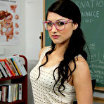 Pic of Scarlet Banks Geek Babe Dicked in the Classroom