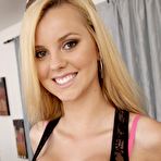 Pic of Jessie Rogers rides a stiff cock in her pink bra and heels (Naughty America - 18 Pictures)
