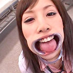 Pic of Lemon Tachibana extreme irrumatio with dental guard.