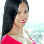 Pic of Slender sexy Filipina with fake tits strips nude by window | Trike Patrol Photo Galleries