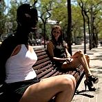 Pic of SexPreviews - Leyla Black bound with latex gets fucked in public by Oliver Sanchez
