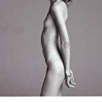 Pic of Freja Beha fully nude black-&-white scans