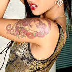 Pic of Skin Diamond Petite Exotic Beauty in Sheer Stockings and High Heels