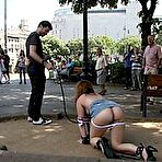 Pic of SexPreviews - Dulce Mariposa teen babe bound in public getting her ass fucked
