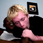 Pic of  www.hisfirsthugecock.com gay male interracial sex