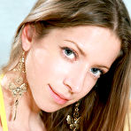 Pic of Mika A's bright yello dress matches her pretty girl-next-door personality, her dazzling blue eyes and sweet charming smile so beguiling as she starts showcasing her nubile body with fresh, moist pussy.