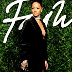 Pic of Rihanna legs and slight cleavage at British Fashion Awards