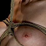 Pic of SexPreviews - Cherry Torn bound to a sawhorse bend backwards and fucked while cumming