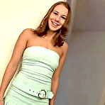 Pic of Casey Hays::Charming teenie Casey Hayes takes off and showes her wet hole