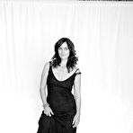 Pic of Carrie-Anne Moss black-&-white photoshoot
