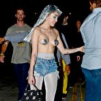 Pic of Miley Cyrus almost topless at Art Basel