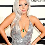 Pic of Lady Gaga deep cleavage at GRAMMY Awards