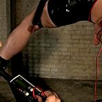 Pic of SexPreviews - Claire Adams latex dominatrix ass stretching her new rubberboy toy