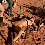 Pic of SexPreviews - Amber Rayne playing bdsm and bondage games outdoors in the wild west