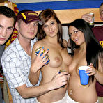Pic of Two college girls gets slammed at a dorm room party