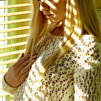 Pic of Kiara Lord Sundrenched Blonde Strips By the Window