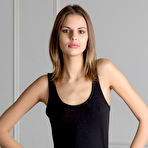 Pic of Sandra Lauver Slim and Saucy Russian Model Drops Black Dress