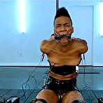 Pic of SexPreviews - Nikki Darling bound for electro sex by latex lezdom Lea Lexis