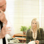 Pic of 
      Christen Courtney seduces her boss in his office
    