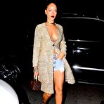 Pic of Rihanna legs at at Giorgio Baldi dinner