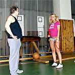 Pic of OldFartsYoungTarts - Tim & Michaela: A hot gym lesson