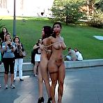 Pic of SexPreviews - Coral Joice and Julia de Lucia bound and disgraced in public european fuckfest