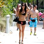 Pic of Claudia Romani legs and cleavage in Miami